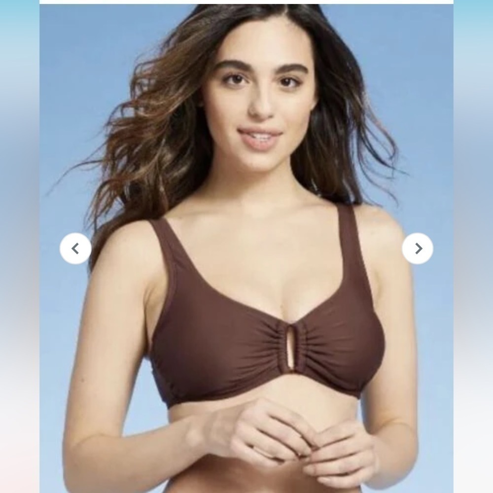 Kona Sol Bikini Top Brown